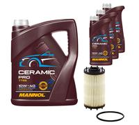 MANN Filtro Olio 8L MANNOL Ceramic Pro 10W-40 Per VW Touareg CR7 3.0 TSI 4motion