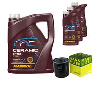 Mann Filtro Olio 8L mannol Ceramica Pro 10W-40 per Peugeot 206 Hatchback 2A/C.