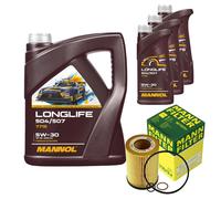 Mann Filtro Olio 8L MANNOL Longlife 504/507 5W-30 per BMW 7er E65 E66 E67 745i