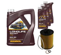 MANN Filtro Olio 8L MANNOL Longlife 504/507 5W-30 Per BMW X5 E70 4.8i xDrive