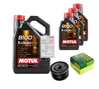 MANN Filtro Olio 8L MOTUL 8100 X-CLEAN EFE 5W-30 Per Dacia Sandero Logan