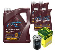 MANN Filtro Olio 9L MANNOL Ceramic 5W-40 Per Chrysler Voyager IV 2.8 CRD