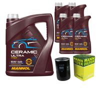 MANN Filtro Olio 9L MANNOL Ceramic 5W-40 Per Fiat Ducato Bus 2.3 JTD 2.8