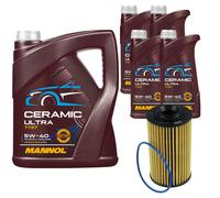 MANN Filtro Olio 9L MANNOL Ceramic 5W-40 Per Opel Insignia A 2.8 V6 Turbo