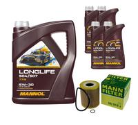 Mann Filtro Olio 9L mannol Longlife 504/507 5W-30 per BMW 5er Touring E39 530d