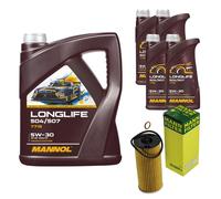 Mann Filtro Olio 9L mannol Longlife 504/507 5W-30 per BMW X3 F25 Xdrive20d