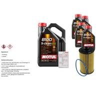 MANN Filtro Olio 9L MOTUL 8100 X-CLEAN EFE 5W-30 Per Opel Insignia A 2.8
