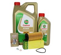 Mann Filtro Olio HU6014/1z + 6L Castrol LL 5W30 Per BMW Serie 1/3/5/7 X3 X5 Z4