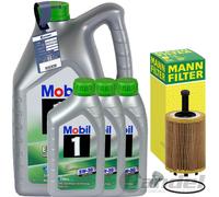 Mann Filtro Olio + Mobile 1 Esp 5W30 Adatto A per VW T5 Multivan Box 1.9+2.5 Tdi