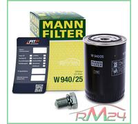 MANN FILTRO OLIO + TAPPO + ETICHETTA PER VW LT 28-35 1 I 40-55 1 I 2.4