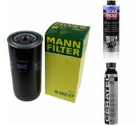 Mann Filtro Olio W 962/47 + Liqui Moly Cera Tec 3721 + Lavaggio Motore 2427