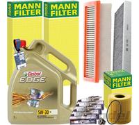 Mann Kit Diagnosi Auto + Castrol 5W-30 Olio Adatto A per Mini R56 R58 R60 Cooper