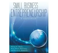 Mann, P.H. Small Business Entrepreneurship: A Sourcebook Book NUOVO