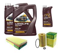 MANN Pacchetto di ispezione 11L MANNOL Longlife 504/507 5W-30 per Mercedes W639