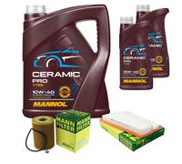 MANN Pacchetto di ispezione 7L MANNOL Ceramica Pro 10W-40 per Mercedes-Benz