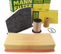Mann Set Filtri Kit Diagnosi Auto per Audi Q3 Seat Alhambra VW Passat B7 2.0 Tdi