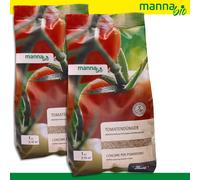 MANNA 2 X 1 KG Concime Biologico Per Pomodori Verdure Erbe Senza Polvere