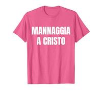 Mannaggia a Cristo Maglietta, Uomo, Rosa mélange, L