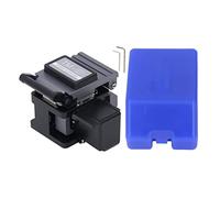 Mannaia per fibra 3 in 1 Taglierina per fibra ottica in acciaio al tungsteno, mannaia per fibra ottica con contenitore per rifiuti rimovibile, taglio di precisione a 90 gradi per