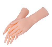 Mannequin Hand 1 Pair simulato TPE Female Model Hand Pratica un chiodo Tattile e realistiche Mani finte per la visualizzazione di gioielli, la pittura, i modelli di fotografia, la mano finta