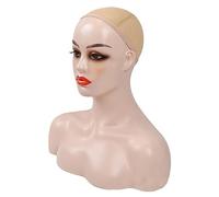 Mannequin tête femme réaliste - Modèle d'affichage avec épaules | Tête de formation pour coiffeurs, maquillage, perruques, massages, accessoires de salon et décoration de vitrine, idéal pour usage pro