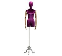 Mannequin Torso Female Tailors Dummy Dressmakers Torso Dummy Display Bust Wedding Dress High-End Window Model Display Stand Clothing Store Model Triangle Base Dress Form (Color : C) (D)