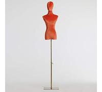 Mannequin Torso Female Tailors Model Props Color Mannequin Display Window High-End Wedding Dummy Costume Display Stand with Metal Base Dress Form (Color : A Size : M) (A Small)