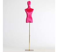 Mannequin Torso Female Tailors Model Props Color Mannequin Display Window High-End Wedding Dummy Costume Display Stand with Metal Base Dress Form (Color : A Size : M) (B Medium)