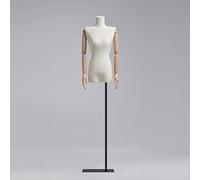Mannequin Torso Mannequin Female Tailors Dummy Window Display Stand Mannequin Props Ladies Mannequin Stand Dressmakers Dummies Fashion Students Display Bust with Metal Base Dress Form (Color : A) (
