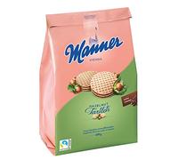 Manner Tartlets | Crostatine croccanti vegetariane con crema di nocciole | 1 confezione (400 g)