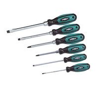 Mannesmann - M11113-6 - Set per avvitatori, 6 pz. a norma DIN | Punte magnetiche, gambo esagonale per aumentare la coppia, taglio e croce secondo DIN, manici ergonomici