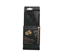 Mannesmann - M18110 - Set chiavi a brugola con testa sferica esagonale, 9 pz, acciaio CV