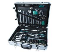 Mannesmann M29077 Valigetta trolley porta attrezzi in alluminio, con attrezzi, 159 pz.