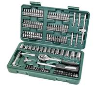 Mannesmann M29166 - Set chiavi a tubo, a cricchetto, In valigetta di plastica, 130 pezzi
