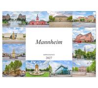 Mannheim Impressionen (Wandkalender 2027 DIN A3 quer), CALVENDO Monatskalender