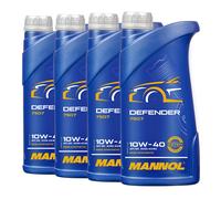 Mannol 10W-40 Defender Olio Motore Teilsynthetisch VW 501.01, MB 229.1,4x1
