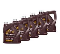 Mannol 10W40 Olio 4-Takt Api Sl 5x 4 Litro per Adly/Herchee Artico Gatto Can-Am