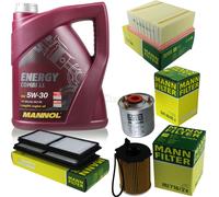 MANNOL 5 L 5W-30 Combi LL+MANN-FILTER Filtro Per Mazda 2 DE 1.6 MZ-CD