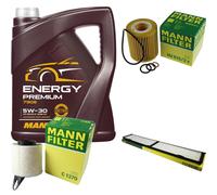 MANNOL 5L Energy Premium 5W-30 + MANN-FILTER Filtro Per BMW 1Er E87 116I