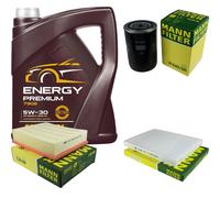 MANNOL 5L Energy Premium 5W-30 + MANN-FILTER Filtro Per Skoda Superb 3U4 1.8
