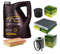 MANNOL 5L Estremo 5W-40 Olio Motore + MANN-FILTER Per Nissan Primera P12 1.9 dCi
