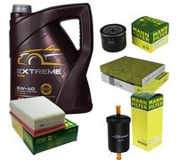 MANNOL 5L Estremo 5W-40 Olio Motore + MANN-FILTER Per Renault Scénic III 1.4 16V
