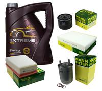 MANNOL 5L Estremo 5W-40 Olio Motore + MANN-FILTER Per Renault Scénic III 1.5 DCI