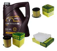 MANNOL 5L Estremo 5W-40 Olio Motore + MANN-FILTER Per Superb 3T4 1.4 TSI