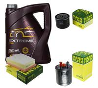 Mannol 5L Estremo 5W-40 olio motore + Mann per Renault Kangoo Be Bop KW0 /