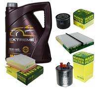 Mannol 5L Estremo 5W-40 olio motore + Mann per Renault Kangoo È Bop KW0/1_ 1.5