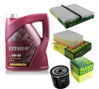 Mannol 5L Estremo 5W-40 olio motore + Mann per Renault Kangoo Express 1.5 75