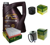 Mannol 5L Estremo 5W-40 olio motore + Mann per Renault Megane II Kombi 1.9