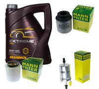 MANNOL 5L Estremo 5W-40 olio motore + Mann per Skoda Roomster Pratico 5J