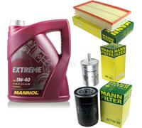 MANNOL 5L EXTREME 5W-40 OLIO MOTORE + MANN-FILTER PER 1U2 1.8